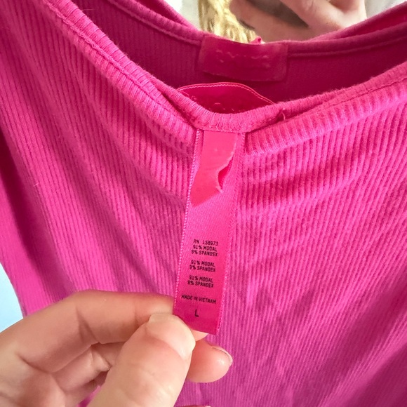 Skims soft lounge Hot Pink Slim Maxi Dress - Picture 6 of 9